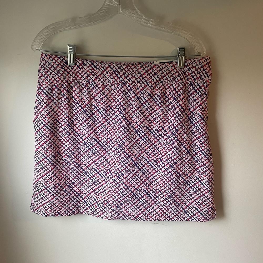 Izod NWT Women’s Oink White Blue Patterned Golf Skort Size 8